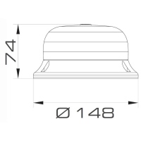 Blitzleuchte LED orange 12-24V FIX_1