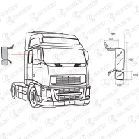 Rückspiegel rechts für VOLVO FH 13_1