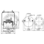 Luftfederbalg komplett mit Kolben, CONTI