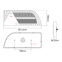 LED Keckleuchte PRO-CURVE links,AMP-Kompaktstecker_1
