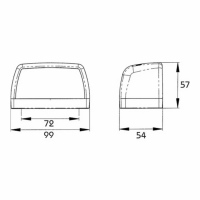 LED Kennzeichenleuchte,Kabel 0,5m, 24 Volt_1