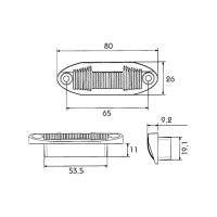 LED Kennzeichenleuchte, 12Volt, Einbauversion_2