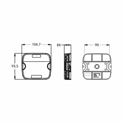 Schlussleuchte LED mit Kennzeichenleuchte 10-30 V_1