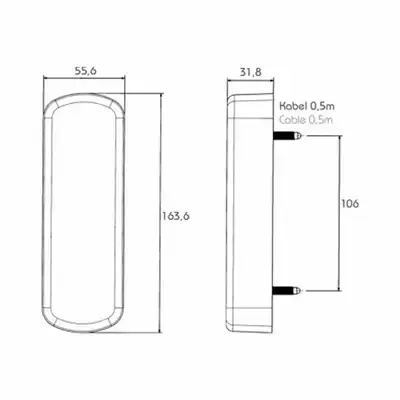 Schlussleuchte LED 12/24 V PRO-Vertikal PROPLAST_2