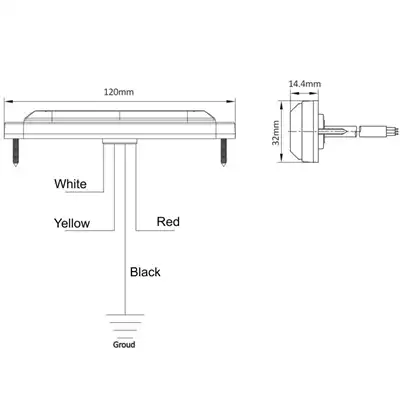 LED Kennleuchte PRO-INTER-STROBE, gelb_1