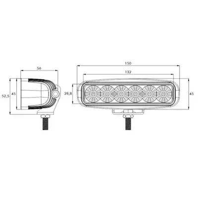 LED Manövrierscheinwerfer 9-32 V PRO-REVERSE II ML_2