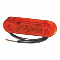 Schluss-Umrissleuchte rot LED 24V mit 0,5m Kabel