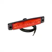 LED Schluss-/Umrissleuchte PRO-FLAT, rot