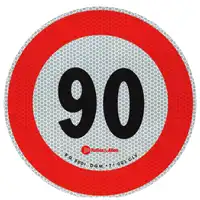 Rondelle reflektierend 90 km/h