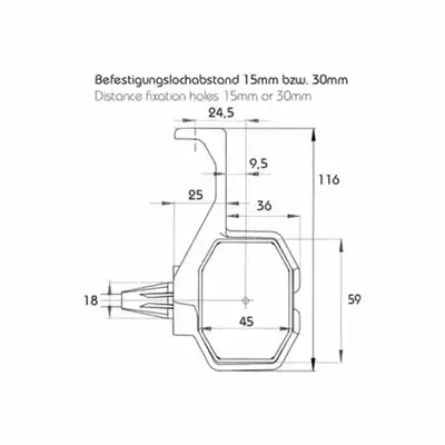 Positionsleuchte rot/weiss LED PROPLAST_1