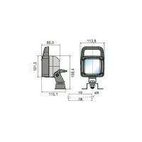 Rückfahrscheinwerfer H3 mit Halter_1