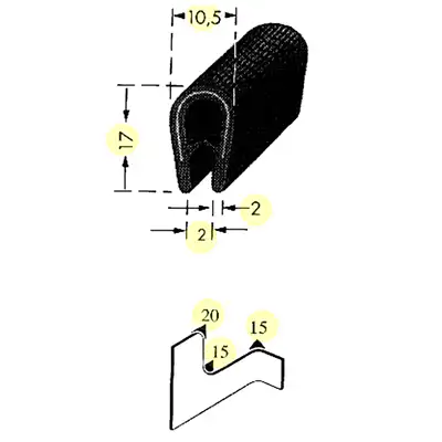 Kantenschutz 1-4mm mit Metallklemmband_1