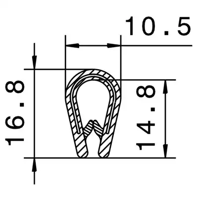 Kantenschutz 1-4mm mit Metallklemmband_2
