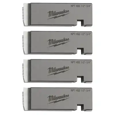 1/2" - 3/4" NPT HSS Gewindeschneidbacke, Milwaukee_0