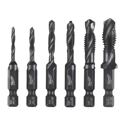 Kombi-Gewindebohrer Set ¼″ Hex HSS-G, Milwaukee_1
