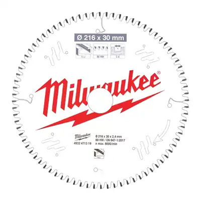Alu 216 x 30 x 2,4 x 80 FTZ negativ, Milwaukee_1