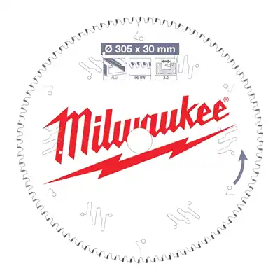 Alu 305 x 30 x 3,0 x 96 FTZ negativ, Milwaukee_1