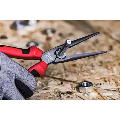 Pinza a becchi mezzotondi, lunghi, Milwaukee_4