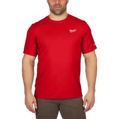 Funktions-T-Shirt rot mit UV-Schutz L, Milwaukee_1