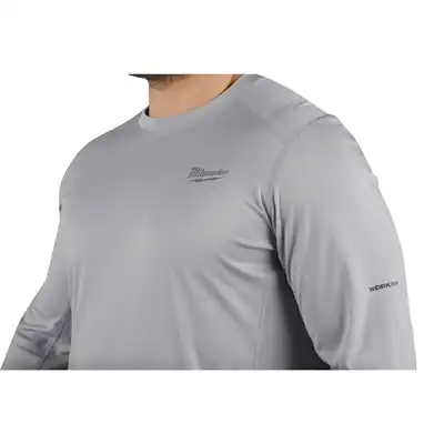Funktions-Langarm-Shirt Gr. S grau, Milwaukee_4