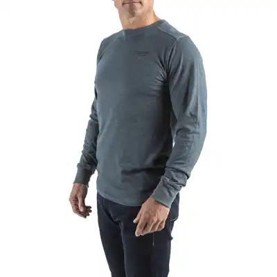 Hybrid-Langarm-Shirt blau M, Milwaukee_2