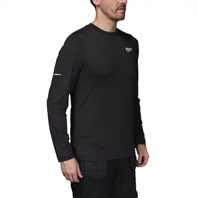 Unterzieh-Langarm-Shirt schwarz Gr. M, Milwaukee_1