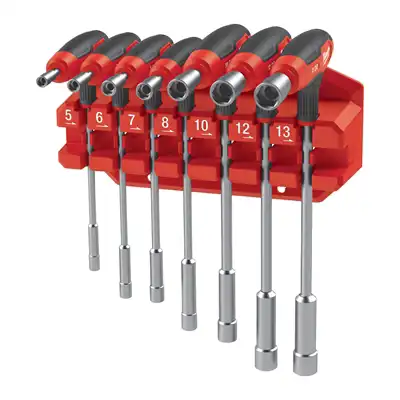 Schraubenzieherset T-Griff  Steckschlüssel, 7 tg_2