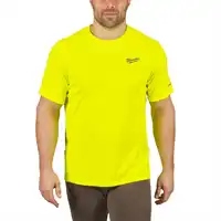 Funktions-T-Shirt gelb- UV-Schutz XXL, Milwaukee