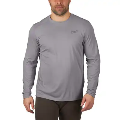 Funktions-Langarm-Shirt Gr. M grau, Milwaukee_0