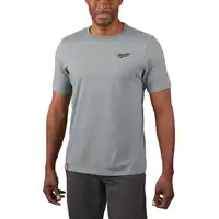 Hybrid-T-Shirt grau M, Milwaukee
