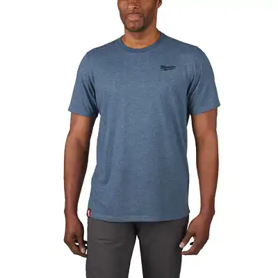 Hybrid-T-Shirt blau XXL, Milwaukee_0