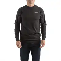 Hybrid-Langarm-Shirt schwarz M, Milwaukee