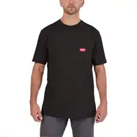 Arbeits-T-Shirt kurzärmlig schwarz - XL, Milwaukee