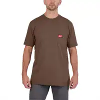 Arbeits-T-Shirt kurzärmlig braun S, Milwaukee