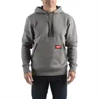 leichter Kapuzenpullover grau S, Milwaukee