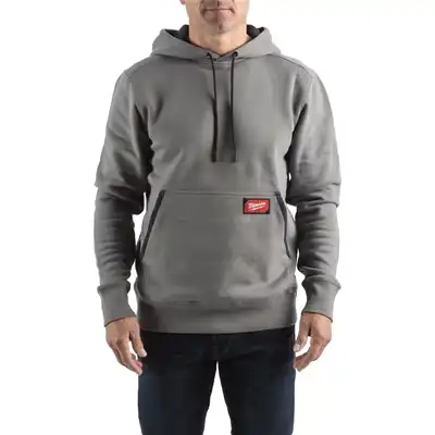 leichter Kapuzenpullover grau XXL, Milwaukee_0