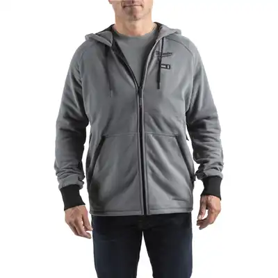 Akku-Heiz-Kapuzenpullover Herren grau S, Milwaukee_0