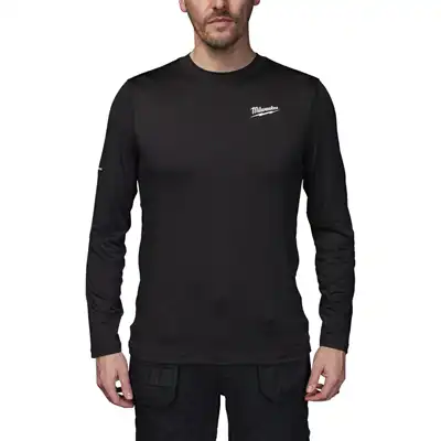 Unterzieh-Langarm-Shirt schwarz Gr. M, Milwaukee_0