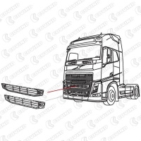 Grille supérieur Radiateur Volvo FH 4_1