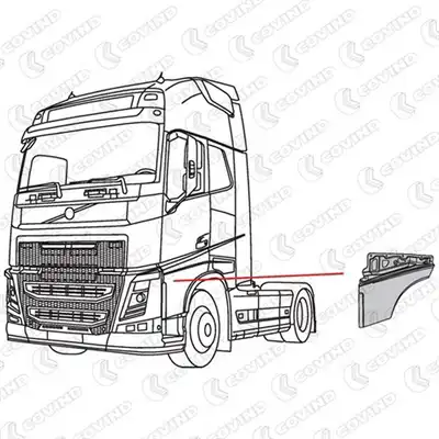 Türverlängerung links für Volvo FH 4_1
