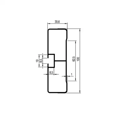 Unterfahrschutz ALU 3200mm silber eloxiert_0