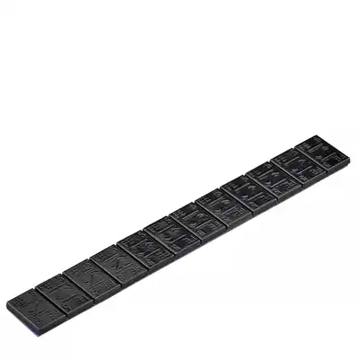 Stahl-Klebegewichtsrolle schwarz 1000x5g, Hofmann_1