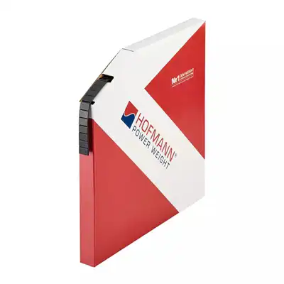 Stahl-Klebegewichtsrolle schwarz 1000x5g, Hofmann_0