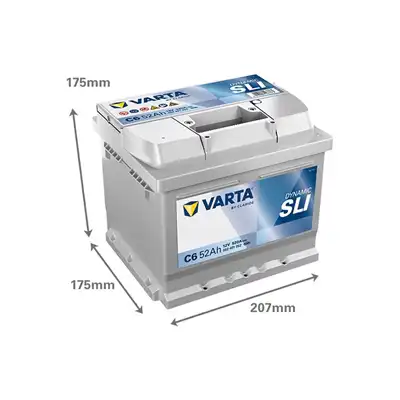 Batterie 12V 52Ah 520A, VARTA DYNAMIC SLI_1