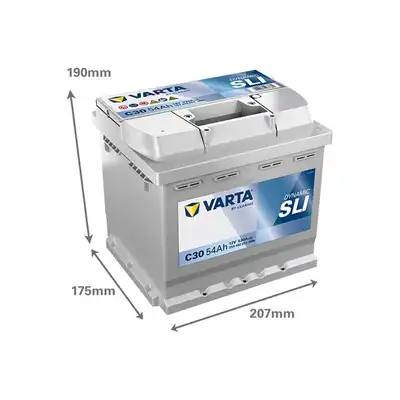 Batterie 12V 54Ah 530A, VARTA DYNAMIC SLI_1