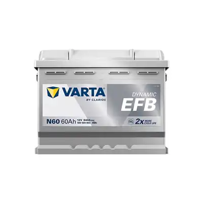 Batterie 12V 60Ah 640A, VARTA DYNAMIC EFB_2
