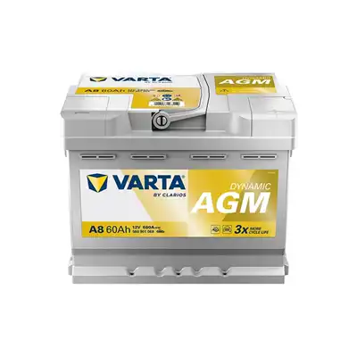 Batterie 12V 60Ah 680A, VARTA DYNAMIC AGM_0