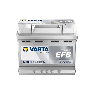 Batterie 12V 60Ah 640A, VARTA DYNAMIC EFB_0