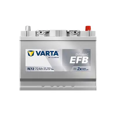 Batterie 12V 72Ah 760A, VARTA DYNAMIC EFB_2