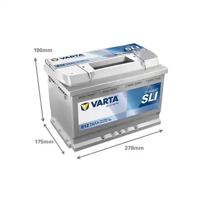 Batterie 12V 74Ah 680A, VARTA DYNAMIC SLI_1